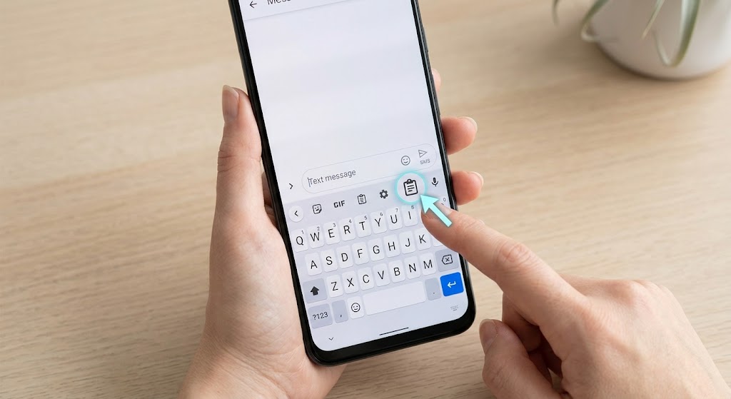 Gboard: how to access clipboard on android