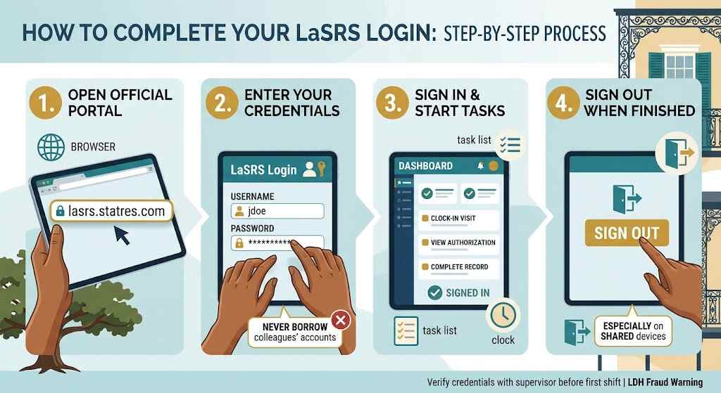 How to Complete Your LaSRS Login