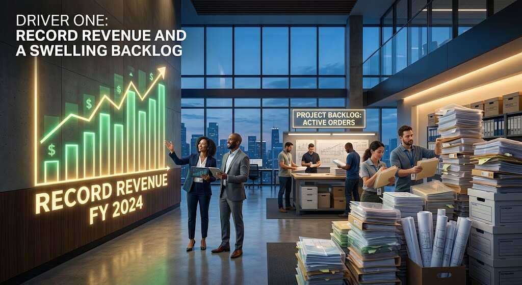 Driver One: Record Revenue and a Swelling Backlog