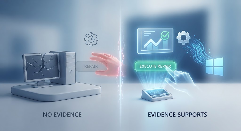 Repair Windows Only When Evidence Supports It