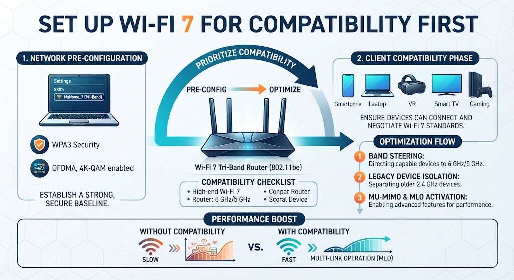 Set Up Wi-Fi 7 for Compatibility First
